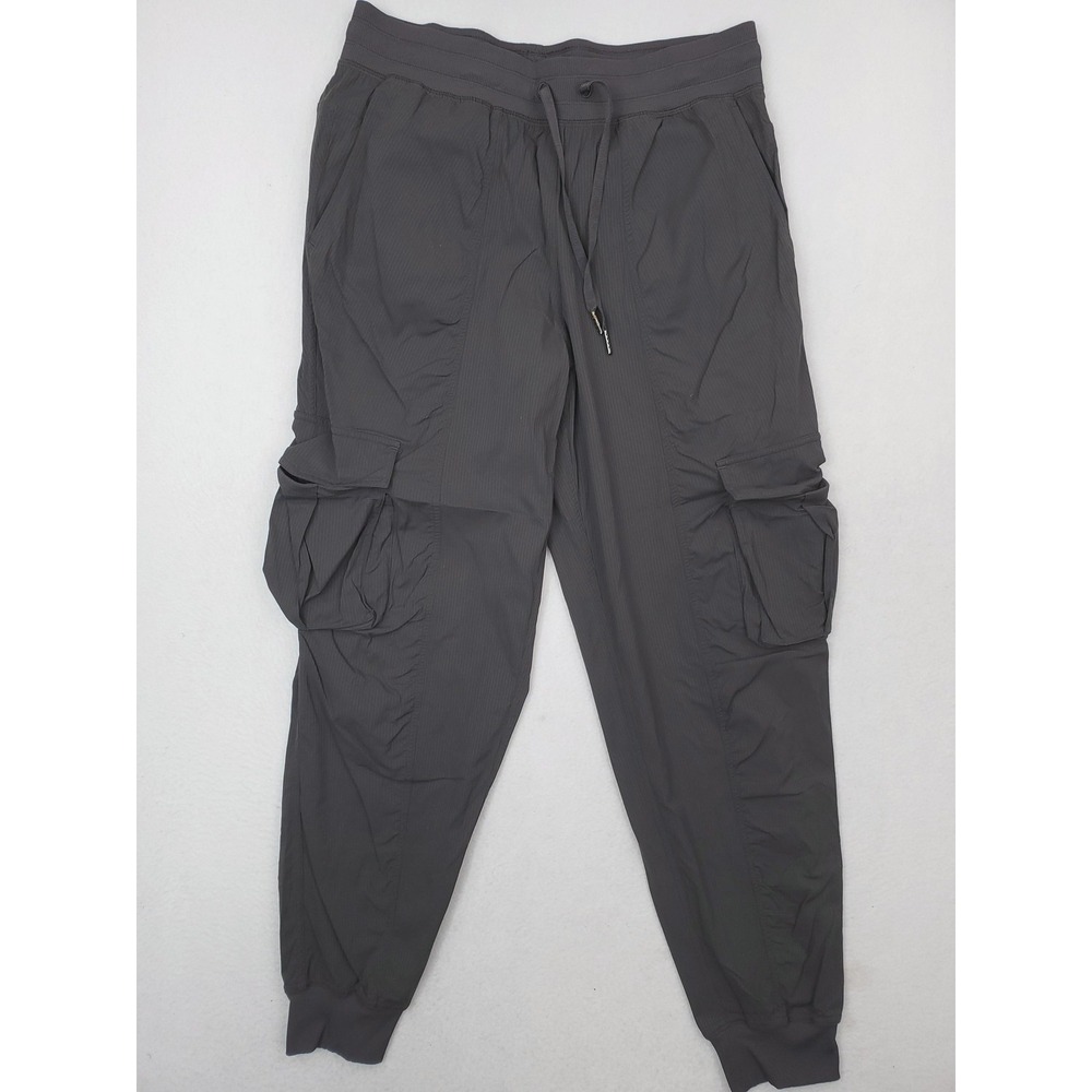 Lululemon Dance Studio Jogger Pants Womens Medium Gray Cargo Stretch Mid Rise